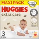 Huggies® Extra Care babyluiers, Maat 3 (6 tot 10 kg), 96 luiers met vochtindicator en Disney-designs, Maxi Pack