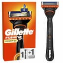 Gillette Fusion5 scheerapparaat voor heren, herbruikbare handgreep en cartridge met 5 ultrascherpe messen, met verbeterde smeerband voor het scheren van het gezicht, 1 navulverpakking met 20 stuks