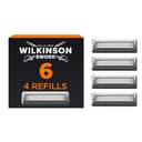Wilkinson Sword - Wilkinson 6 scheerapparaten voor mannen, 6 diamantgecoate messen, 4 reservemesjes
