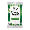 The Cheeky Panda Bamboe-reisdoekjes | 12 doekjes per verpakking | Praktische vochtige doekjes in reisformaat van bamboe