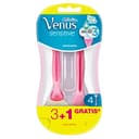 Gillette Venus Sensitive scheerapparaat voor dames, nat gebruik, 3+1 scheerapparaat
